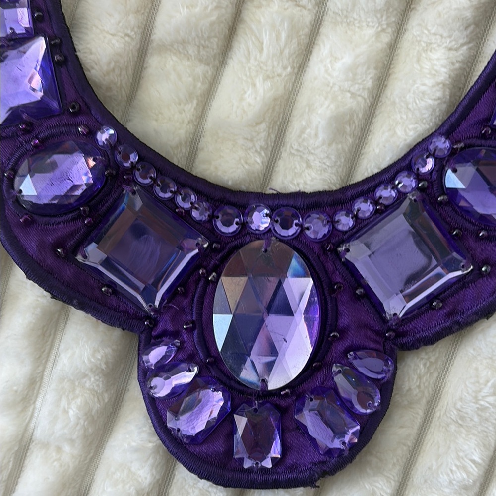 Vintage Beaded Bib Statement Necklace - Picture 4 of 5